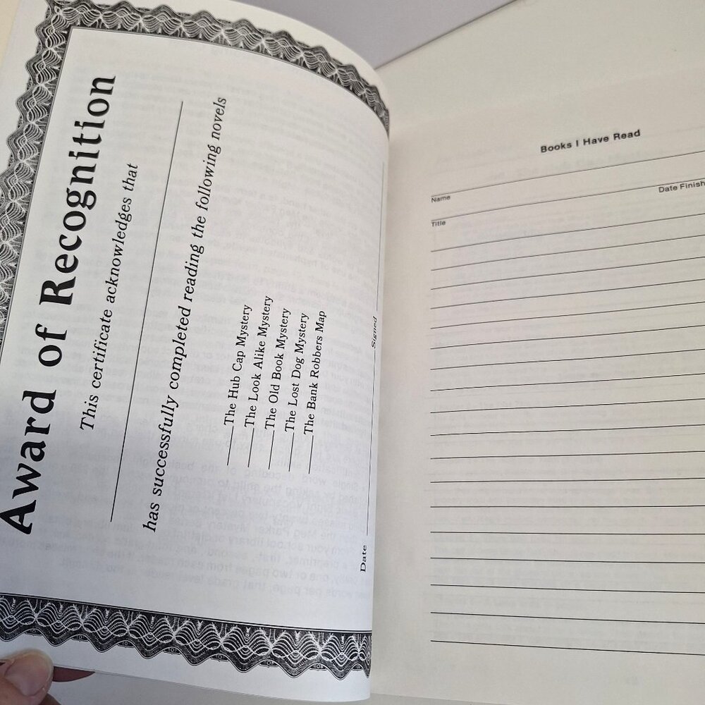 Meg Parker Mysteries Activity Worksheets 2 Reading Mystery Old Book Hub Cap - Picture 4 of 9